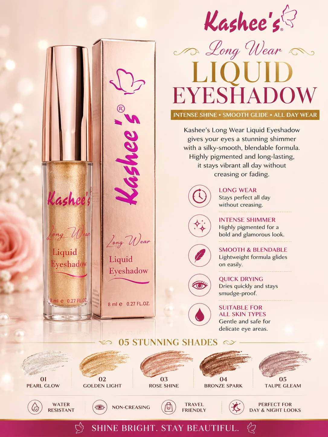 Kashee’s Long Wear Liquid Eyeshadow – Shade 05