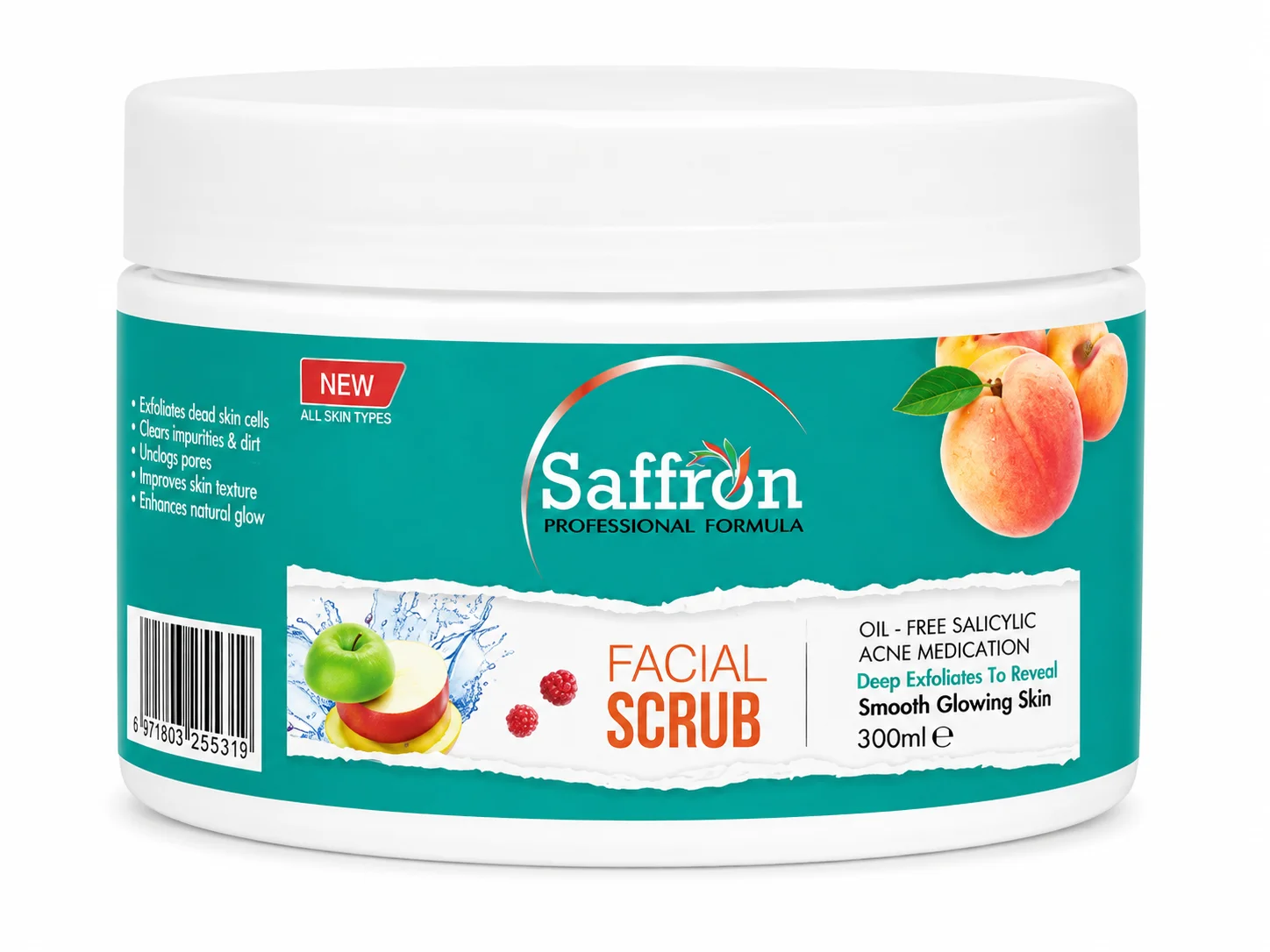 Saffron Professional Formula Facial Scrub – 300ML