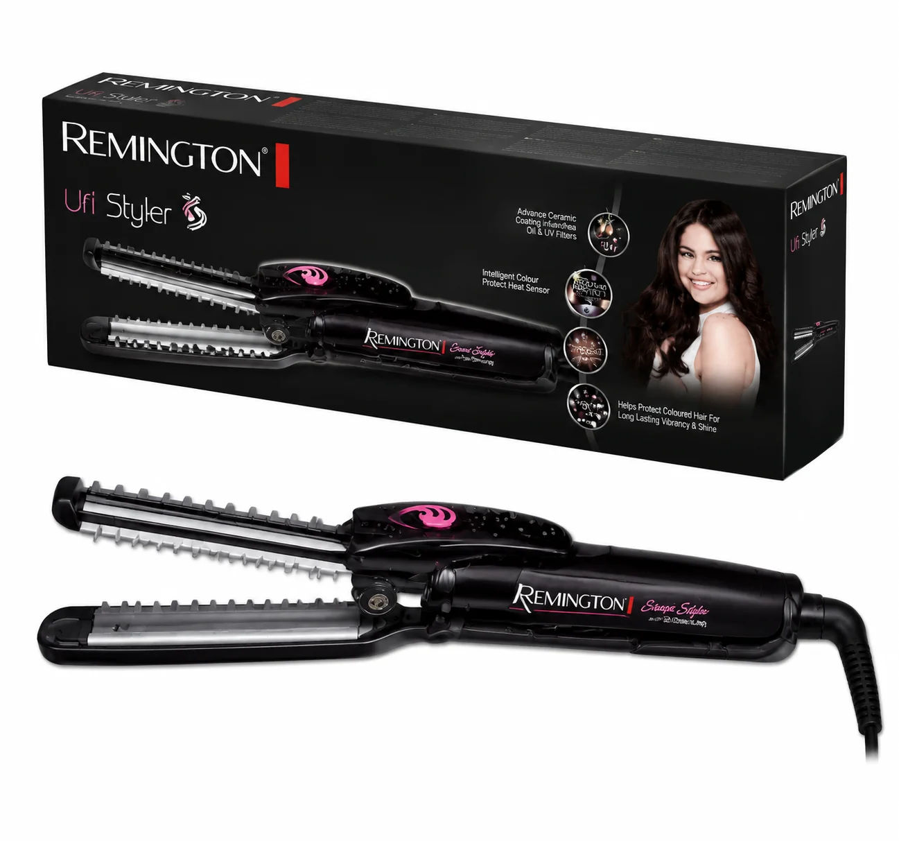 Remington Ufi Styler – 3-in-1 Curl, Wave, and Straight Hair Styler