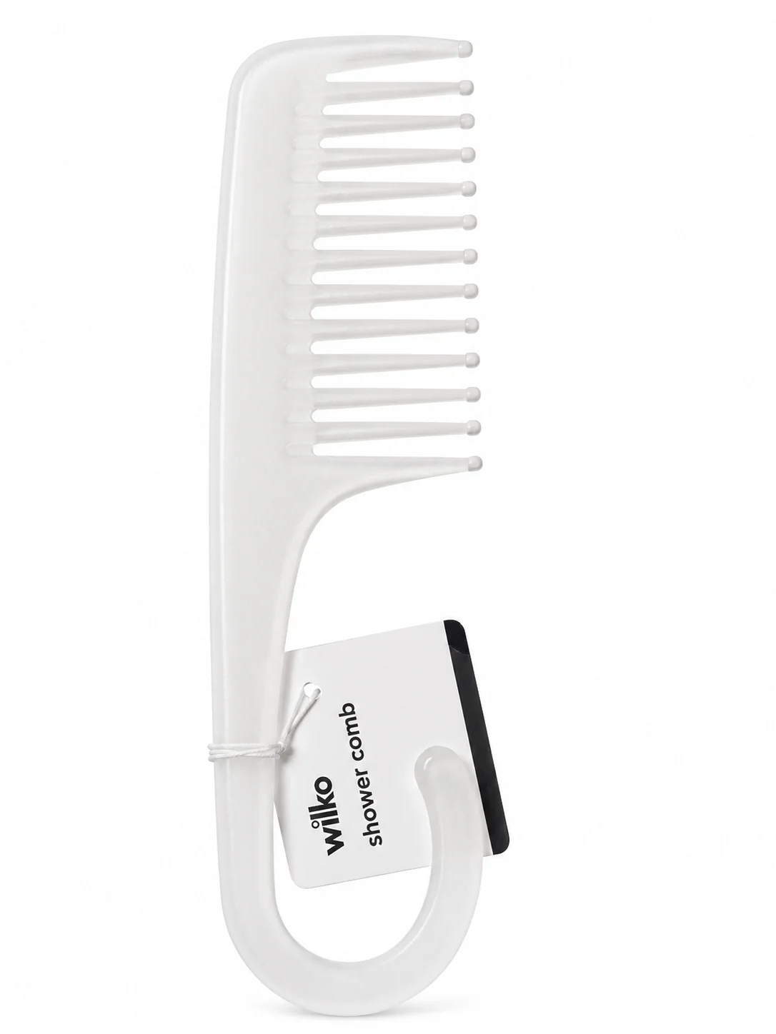 Wilko Wide Tooth Shower Comb – Detangling Hair Comb with Hook Handle