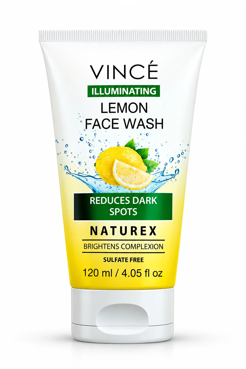 Vincé Illuminating Lemon Face Wash – Brightening & Dark Spot Care – 120ml