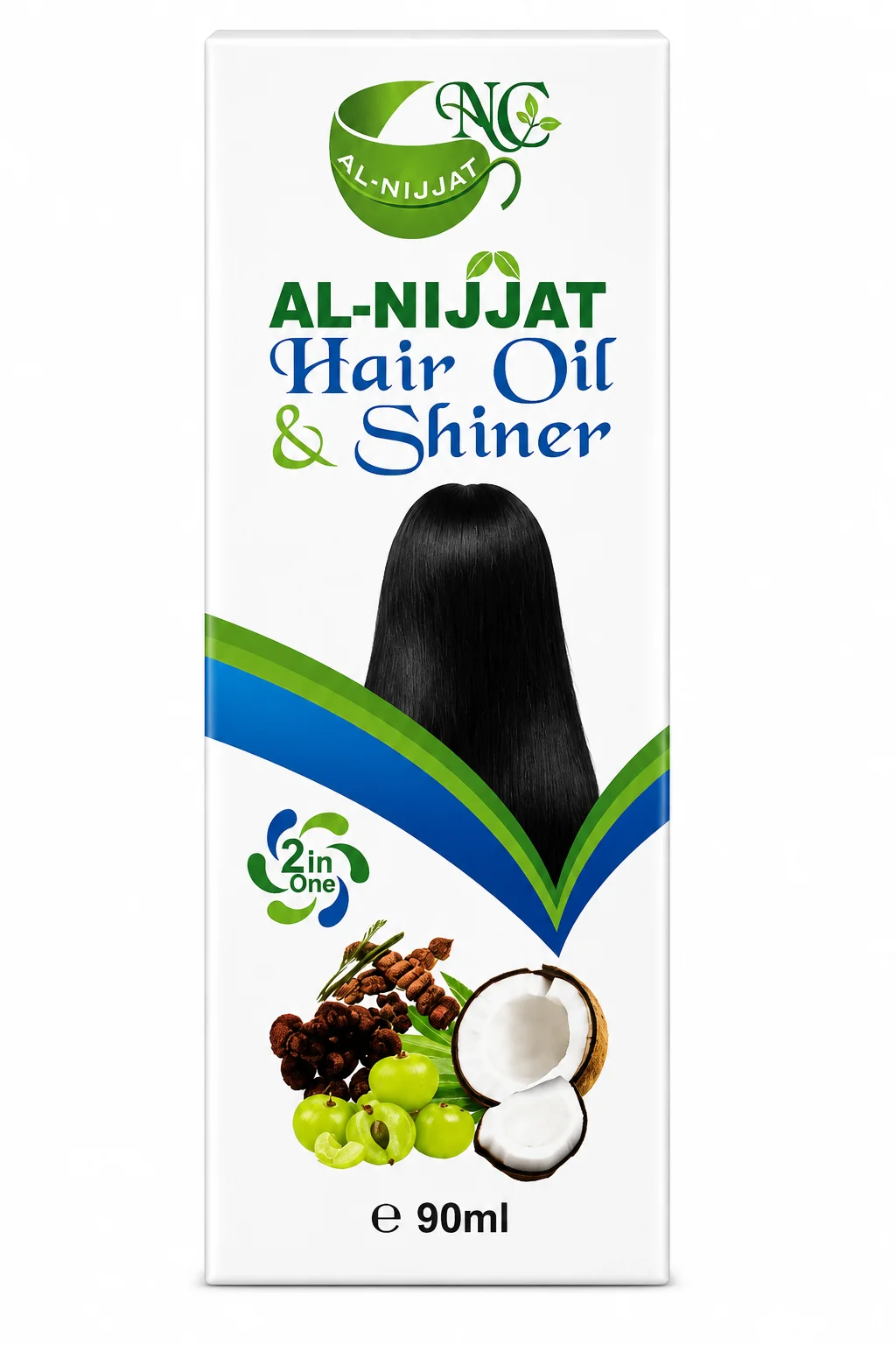 AL-NIJJAT Hair Oil & Shiner – 2 in 1 Nourishing Hair Care 90ML