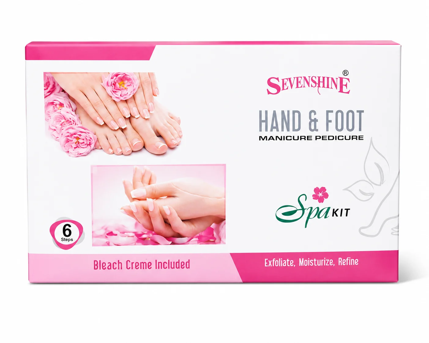 Spinning Hand & Foot Whitening Kit – 6-Step Manicure Pedicure Set