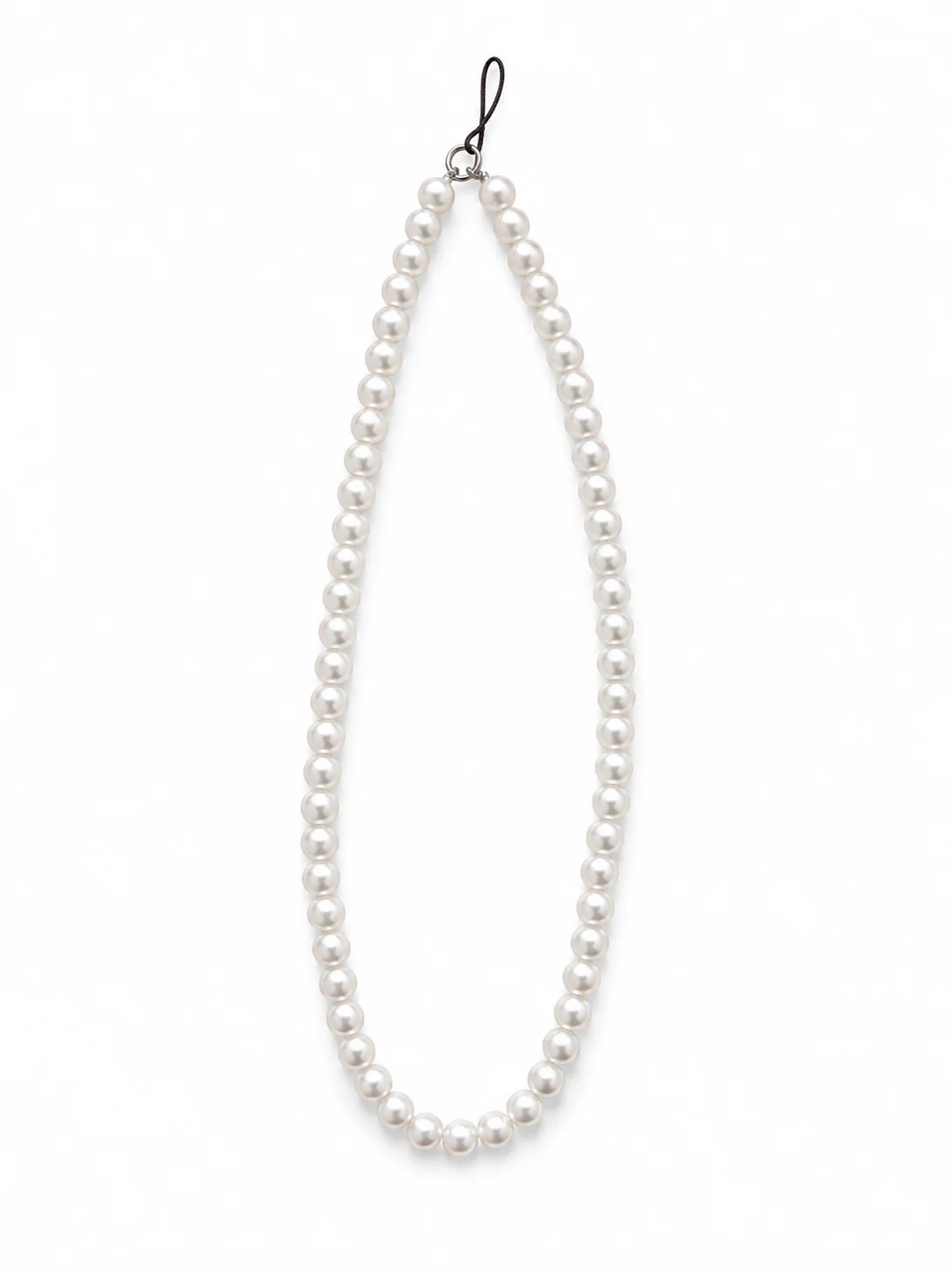 Elegant White Pearl Bead Necklace