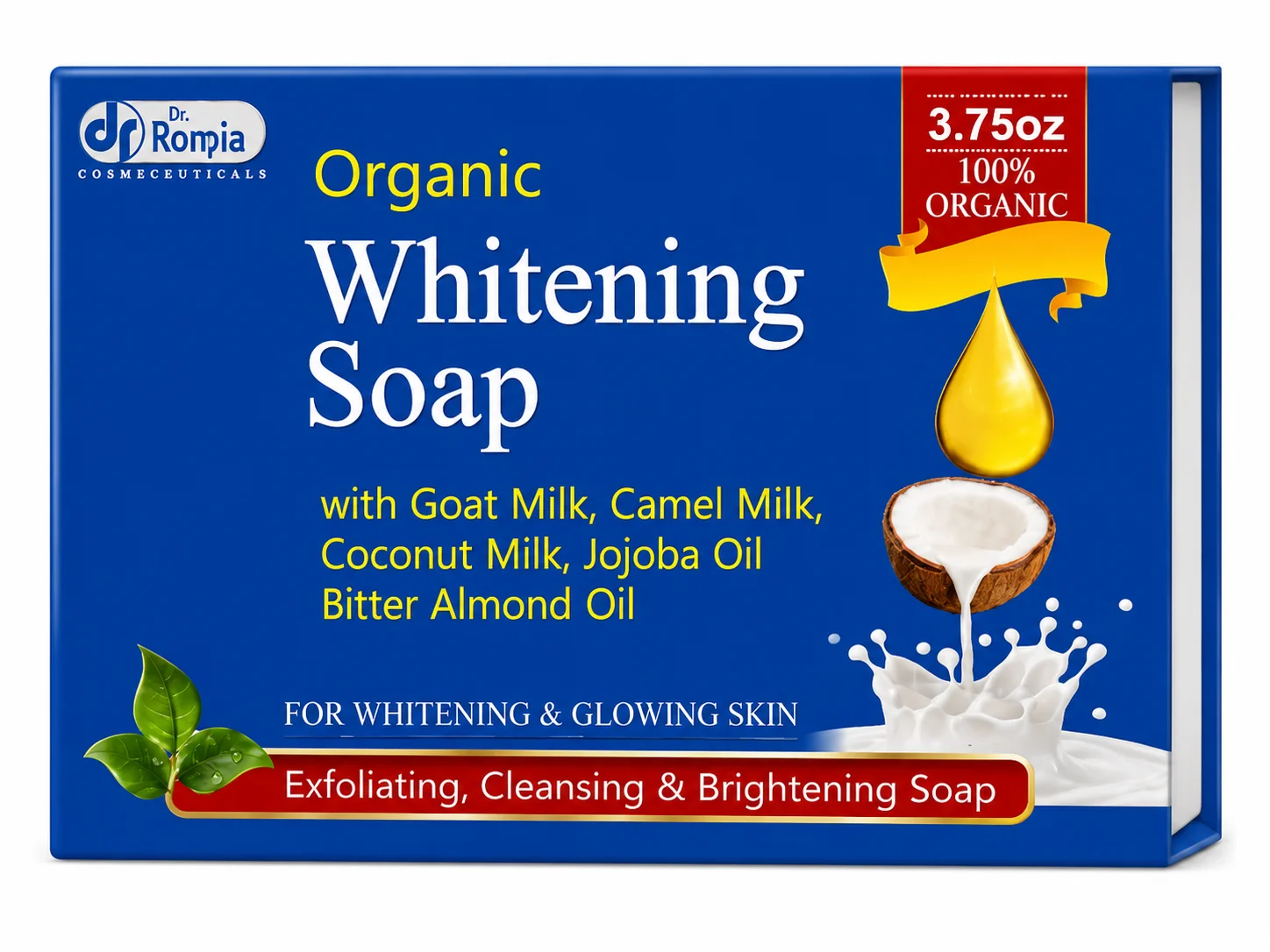 Organic Whitening Soap with Goat Milk & Coconut Milk
