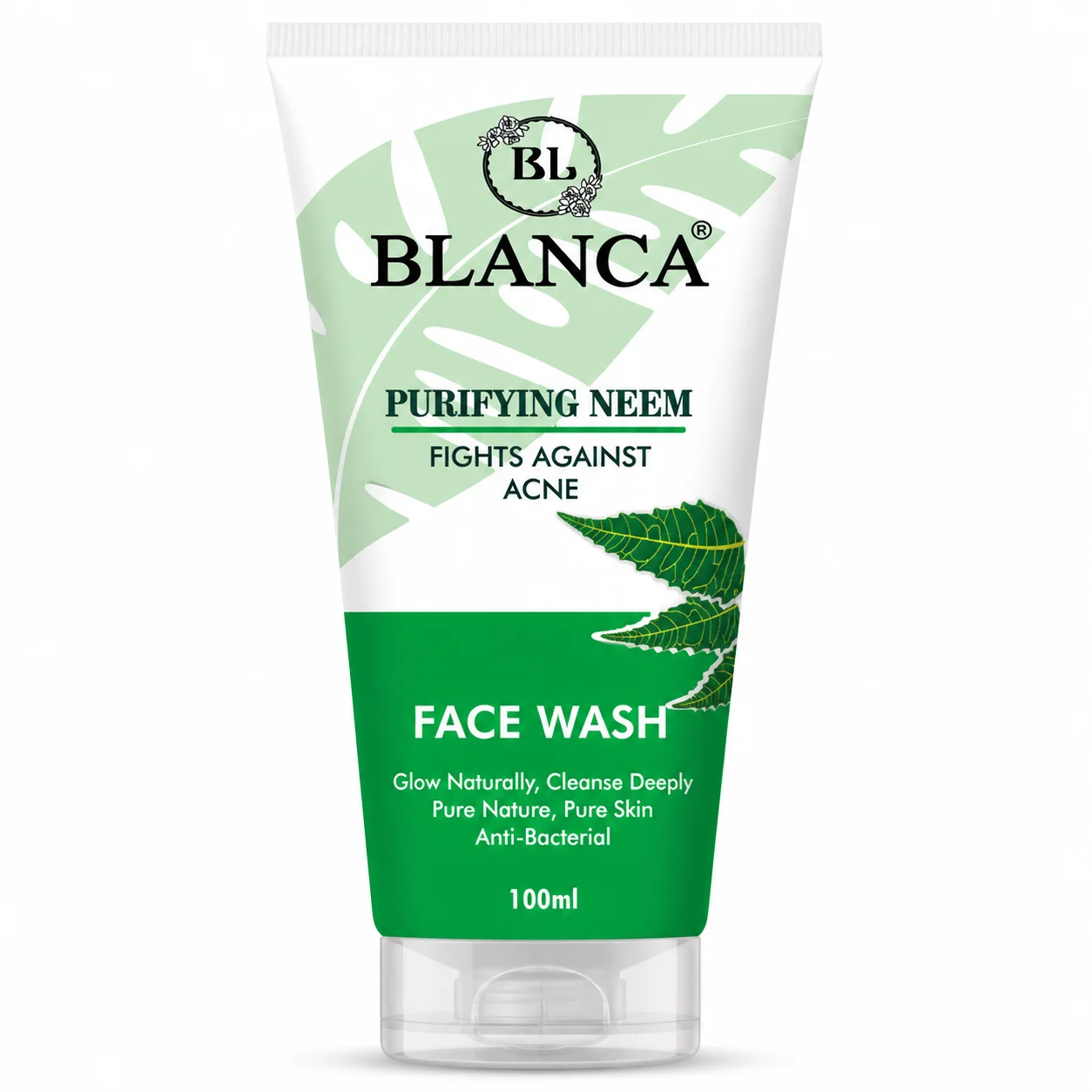BLANCA Purifying Neem Face Wash – Anti-Acne & Deep Cleansing – 100ml