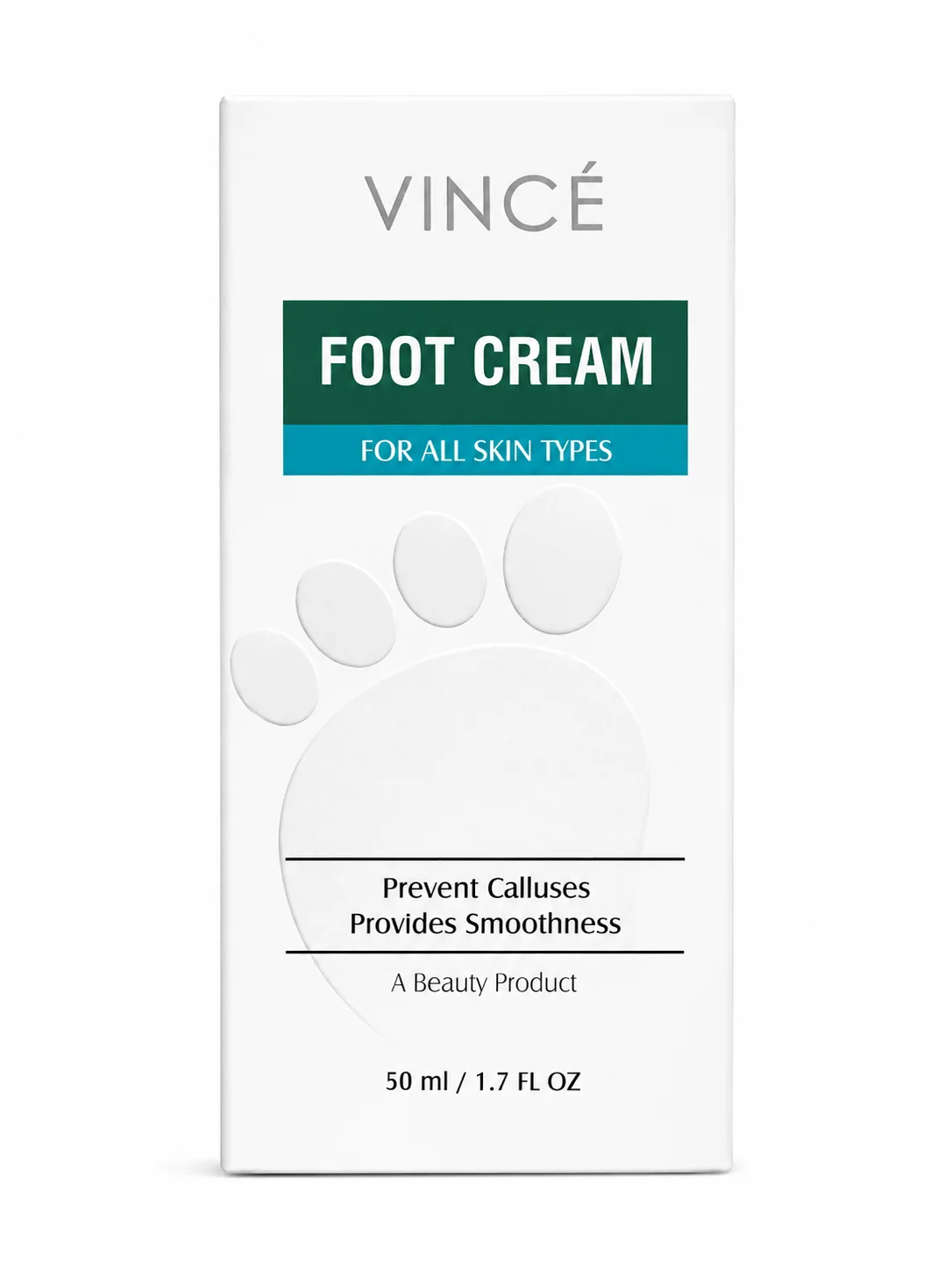VINCÉ Foot Cream – Smooth & Soft Skin Care Cream for Feet | 50ml