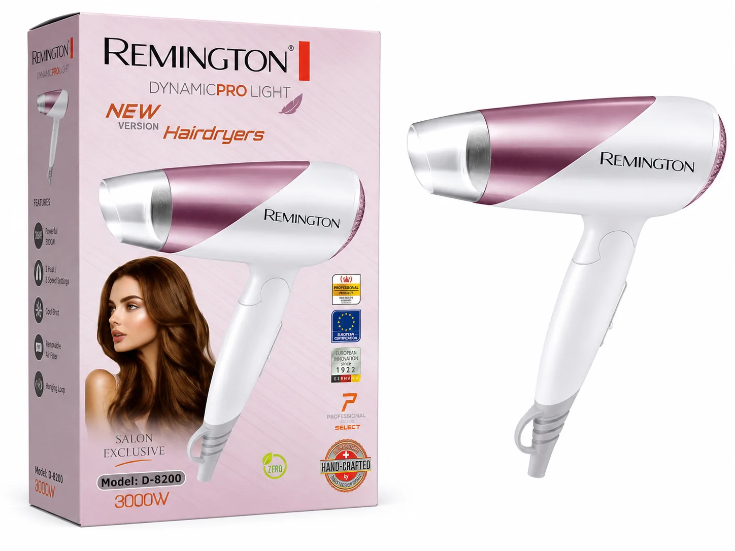 Remington Dynamic Pro Light D-8200 Hair Dryer