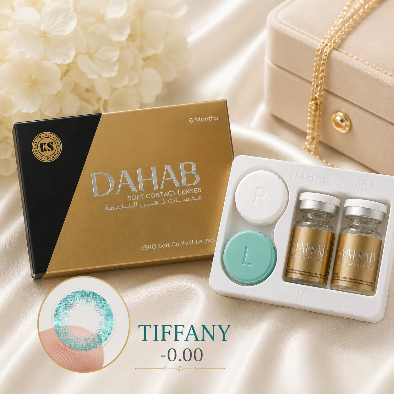 DAHAB Soft Contact Lenses – Premium Collection | 10 Stunning Colors | 6 Months