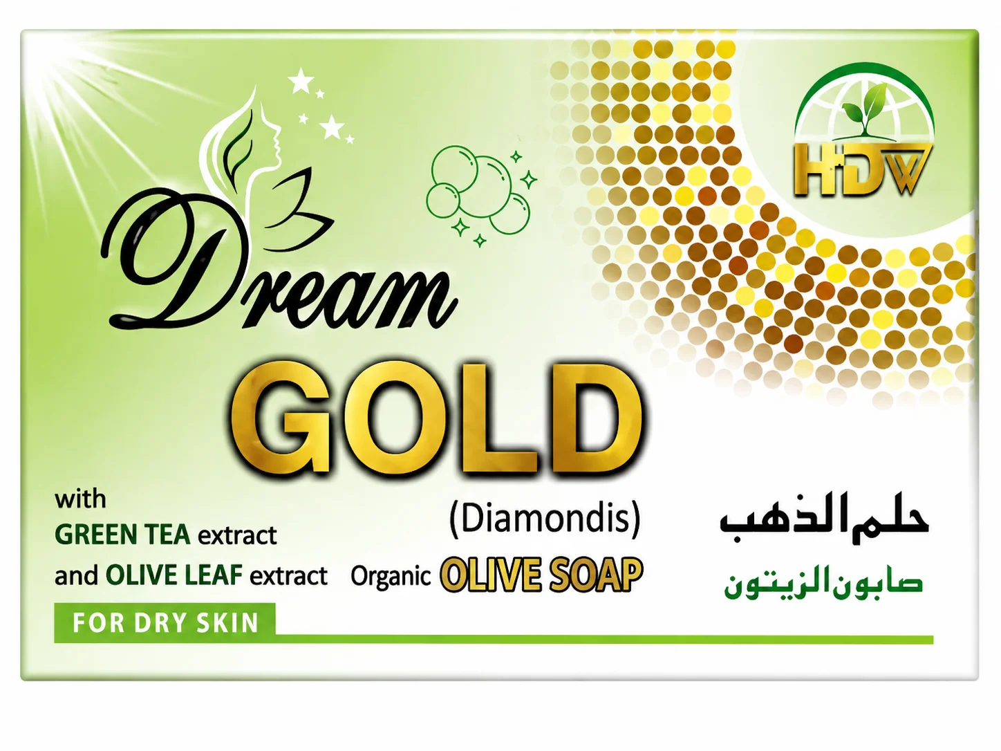 Dream Gold Organic Olive Soap – Green Tea & Olive Leaf Extracts