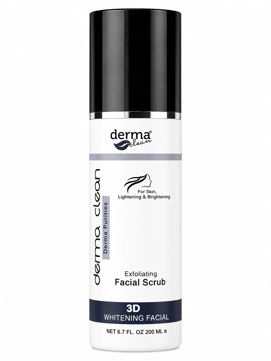Derma Clean Exfoliating Facial Scrub – 3D Whitening Facial (200ml)