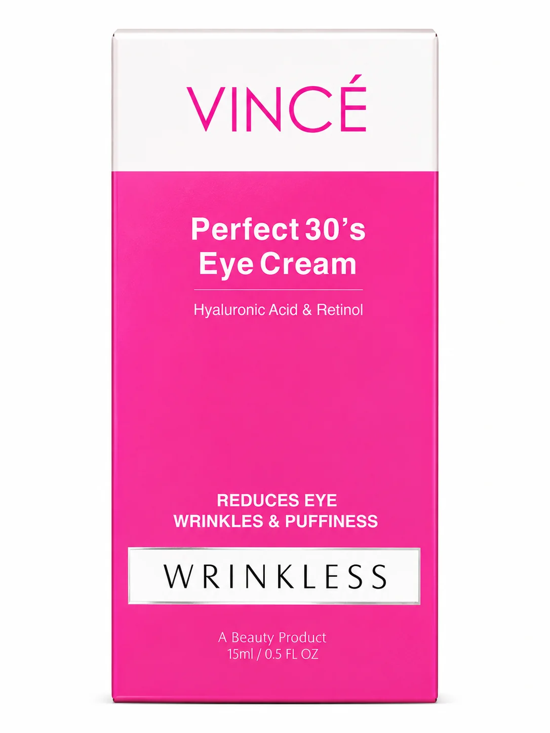 VINCÉ Perfect 30’s Eye Cream With Hyaluronic Acid & Retinol – 15ML