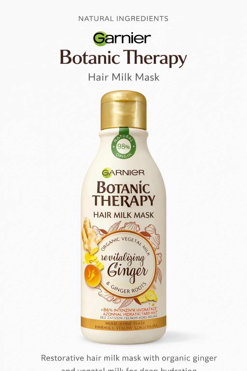 Garnier Botanic Therapy Hair Milk Mask – Revitalizing Ginger & Organic Vegetal Milk