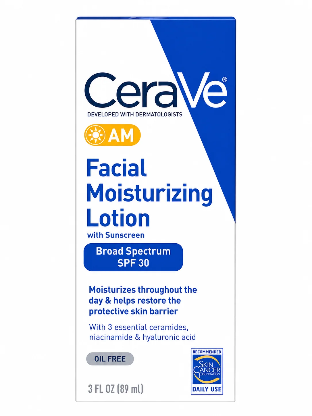 CeraVe AM Facial Moisturizing Lotion with SPF 30 – 89ml