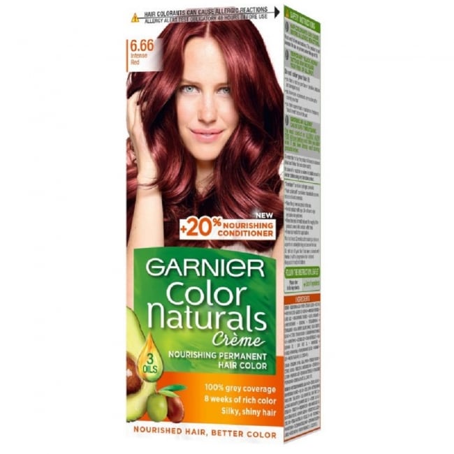 Garnier Color Naturals Crème Permanent Hair Dye - 6.66 Intense Red
