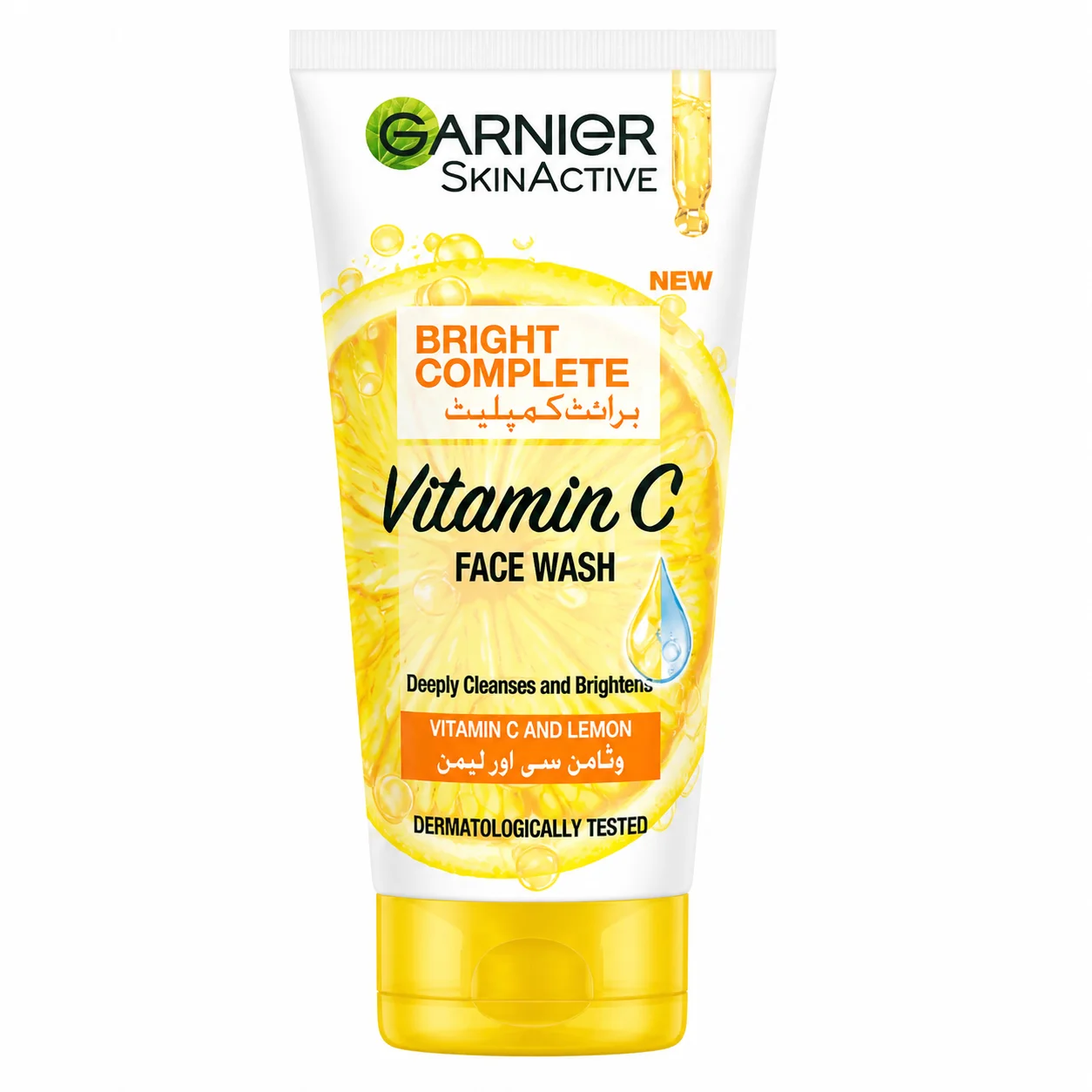 Garnier SkinActive Bright Complete Vitamin C Face Wash – Deep Cleansing & Brightening – 100ml