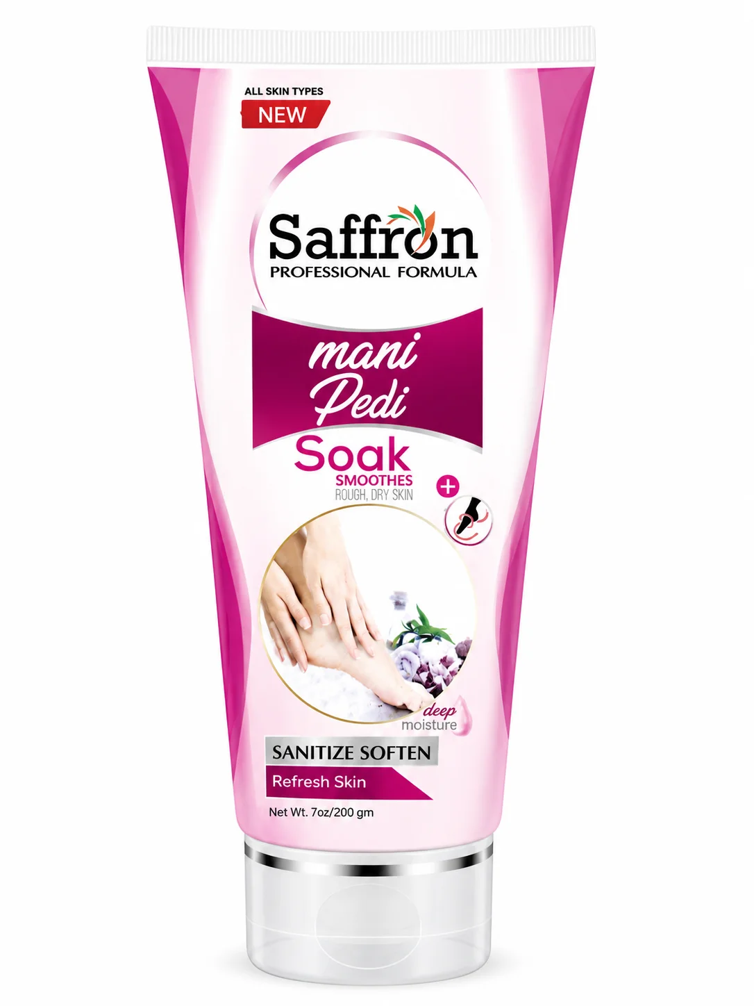Saffron Mani Pedi Soak – Deep Moisture Hand & Foot Softening Treatment (200g)