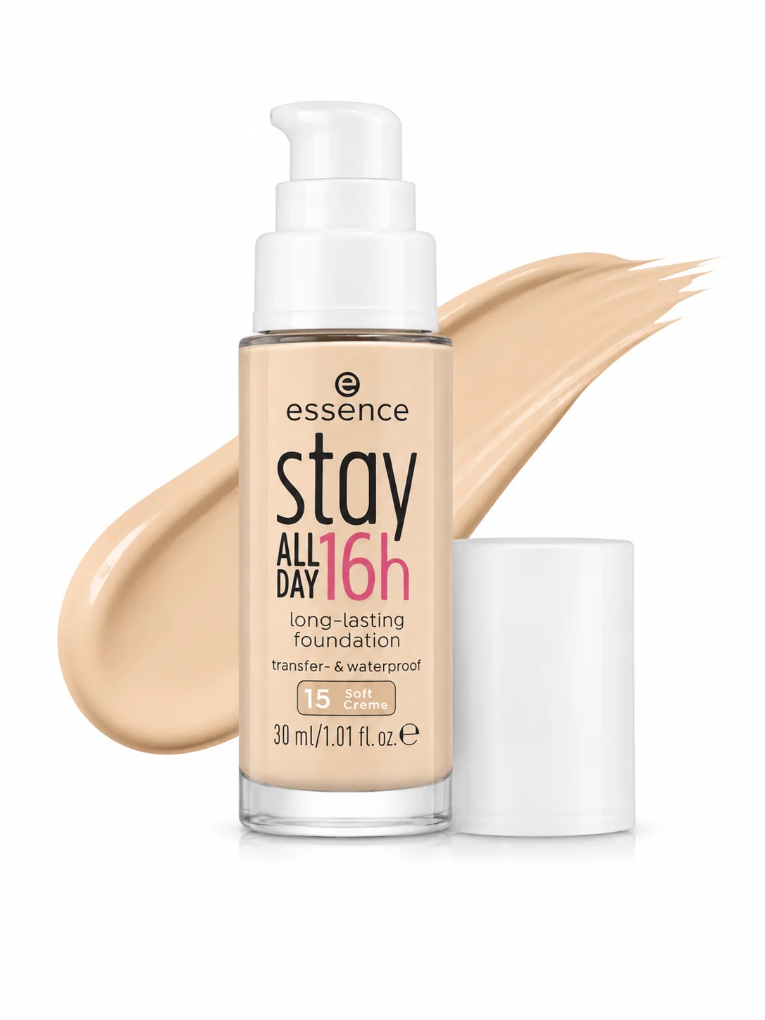 Essence Stay All Day 16h Long-Lasting Foundation – 15 Soft Creme, 30ml