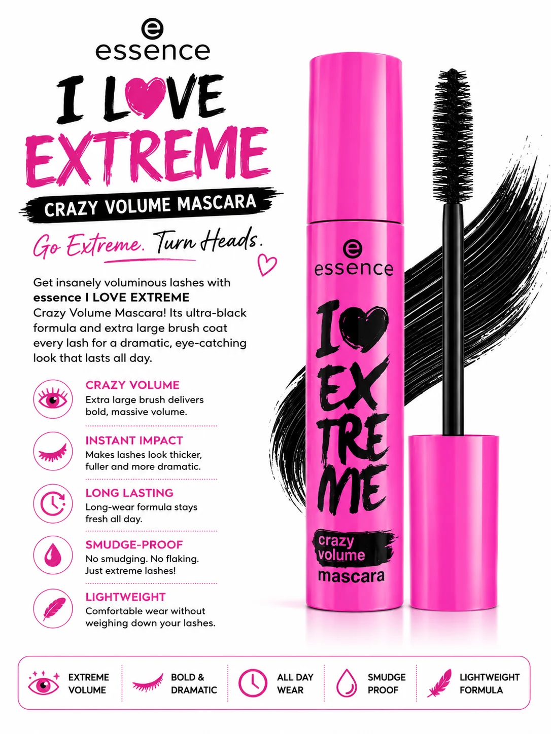 Essence I Love Extreme Crazy Volume Mascara