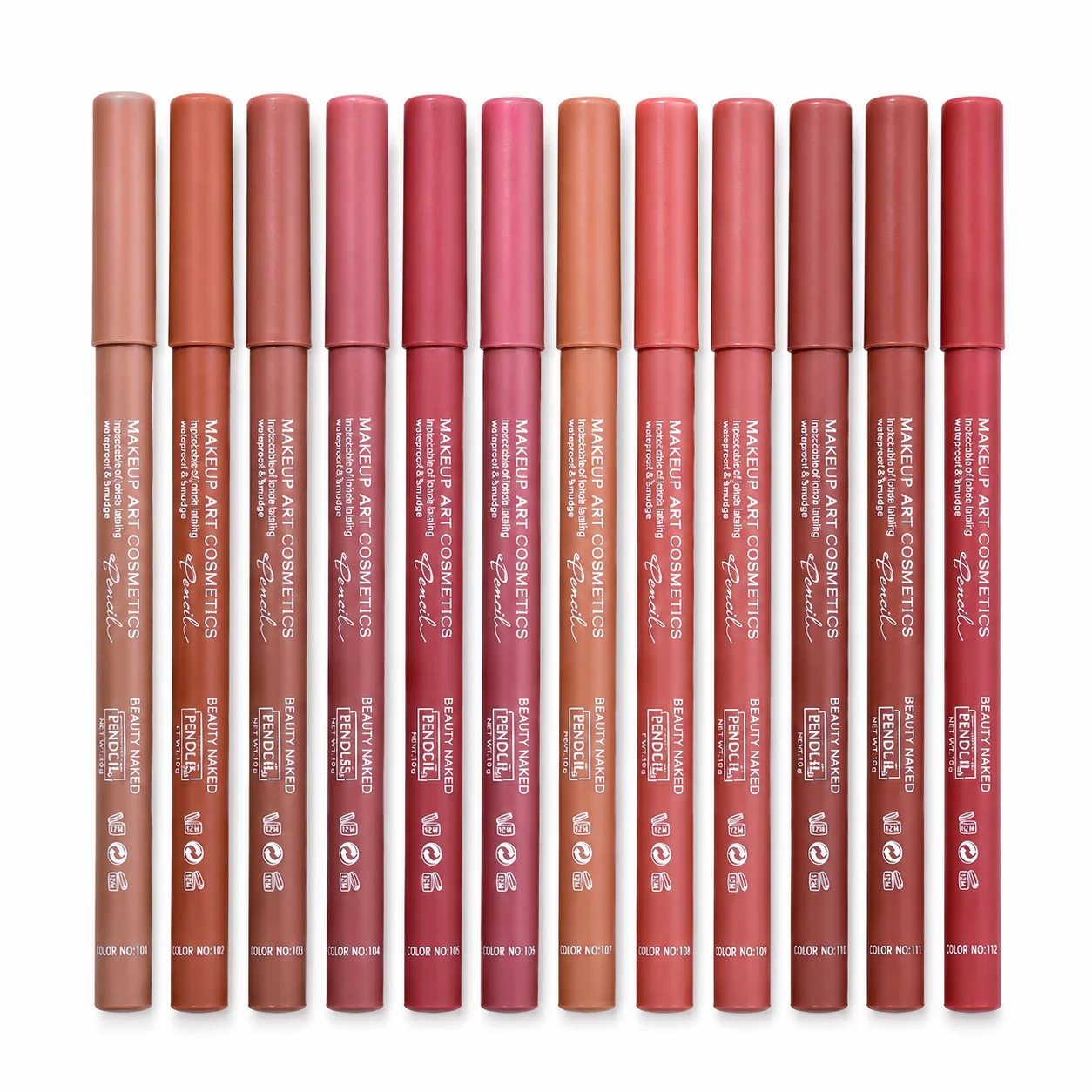 Makeup Art Cosmetics Lip Pencil Set – Waterproof Long-Lasting Matte Lip Liner Collection