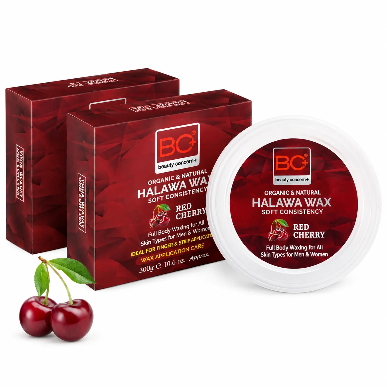 BC+ Organic & Natural Halawa Wax Red Cherry – 300g