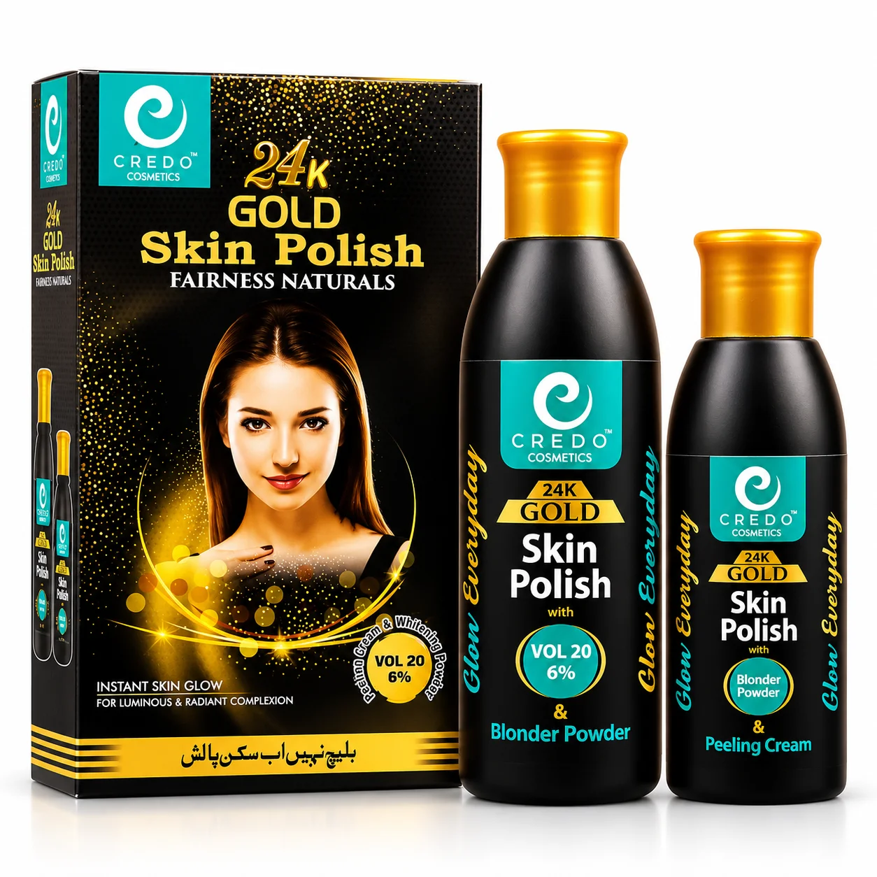 Credo Cosmetics 24K Gold Skin Polish – Vol 20 6% Professional Kit
