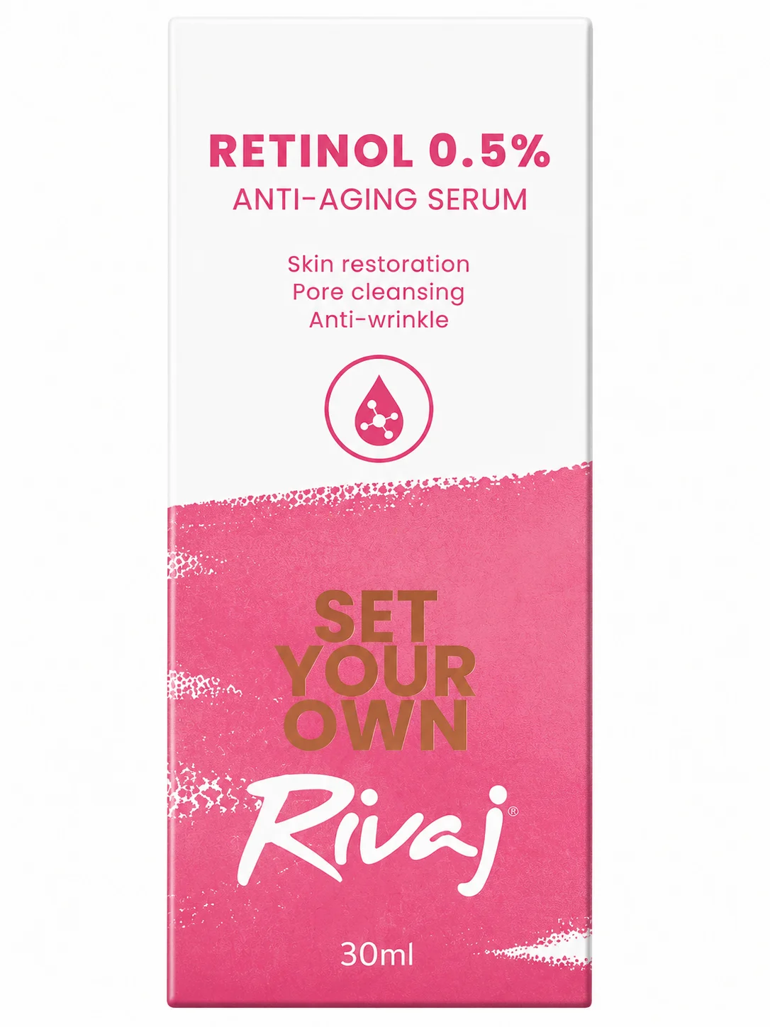 Rivaj Retinol 0.5% Anti-Aging Serum – Pore Cleansing & Skin Restoration Serum 30ml