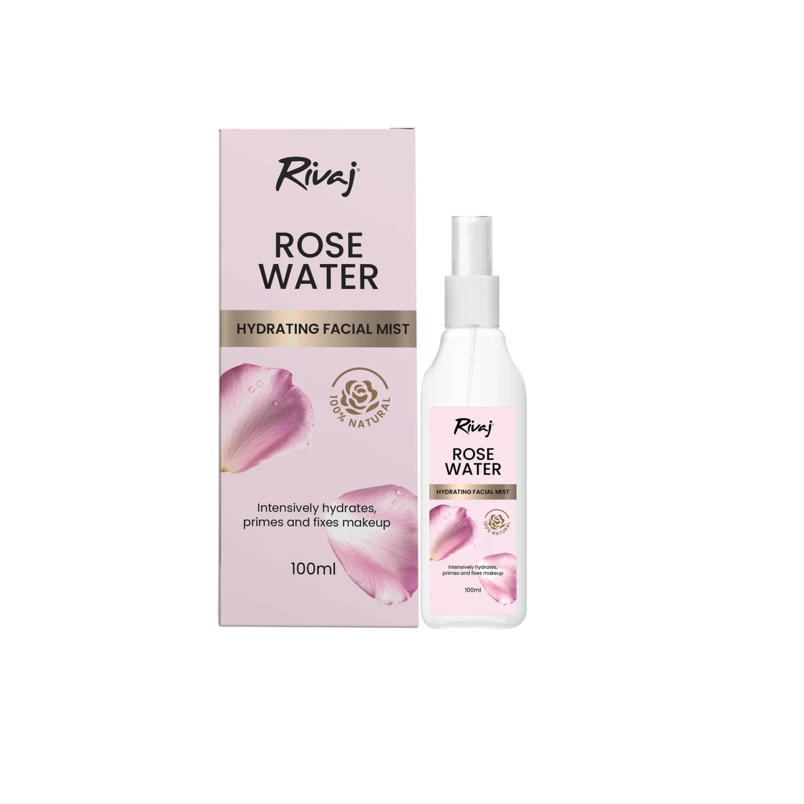 Rivaj HD Rose Water Hydrating Facial Mist (100ml)
