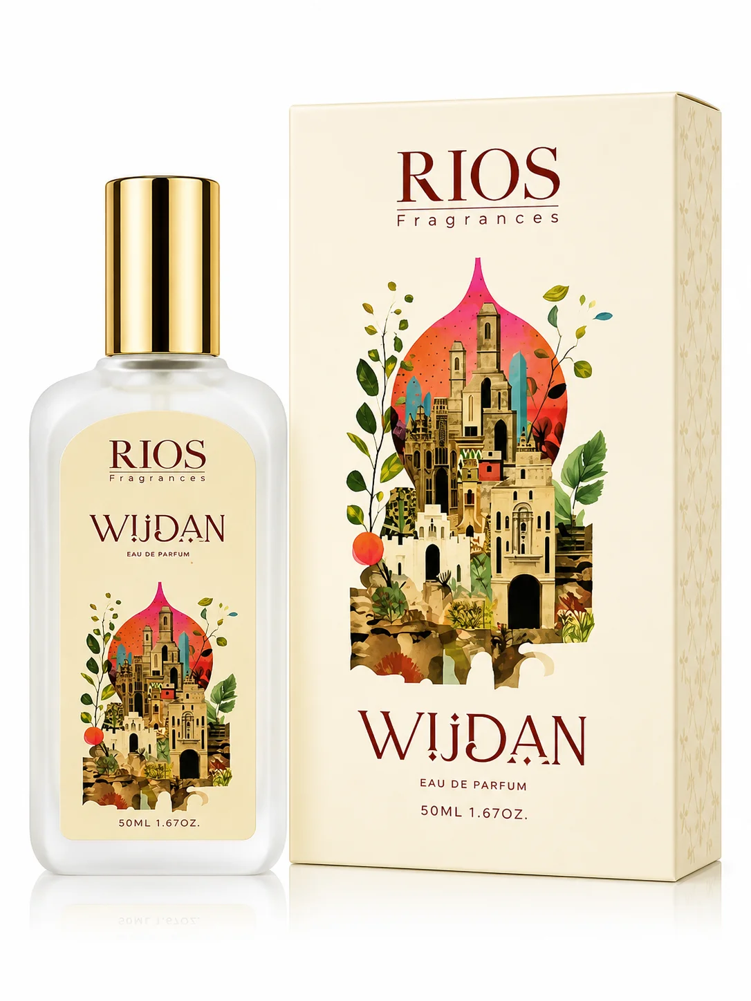 RIOS Fragrances Wijdan Eau De Parfum 50ml – Long Lasting Elegant & Luxury Unisex Perfume