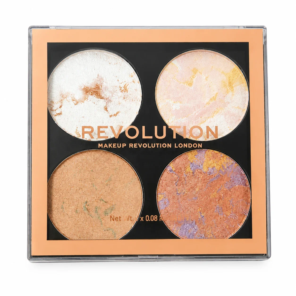 Revolution Makeup Highlighter Palette – 4 Shade Glow Kit