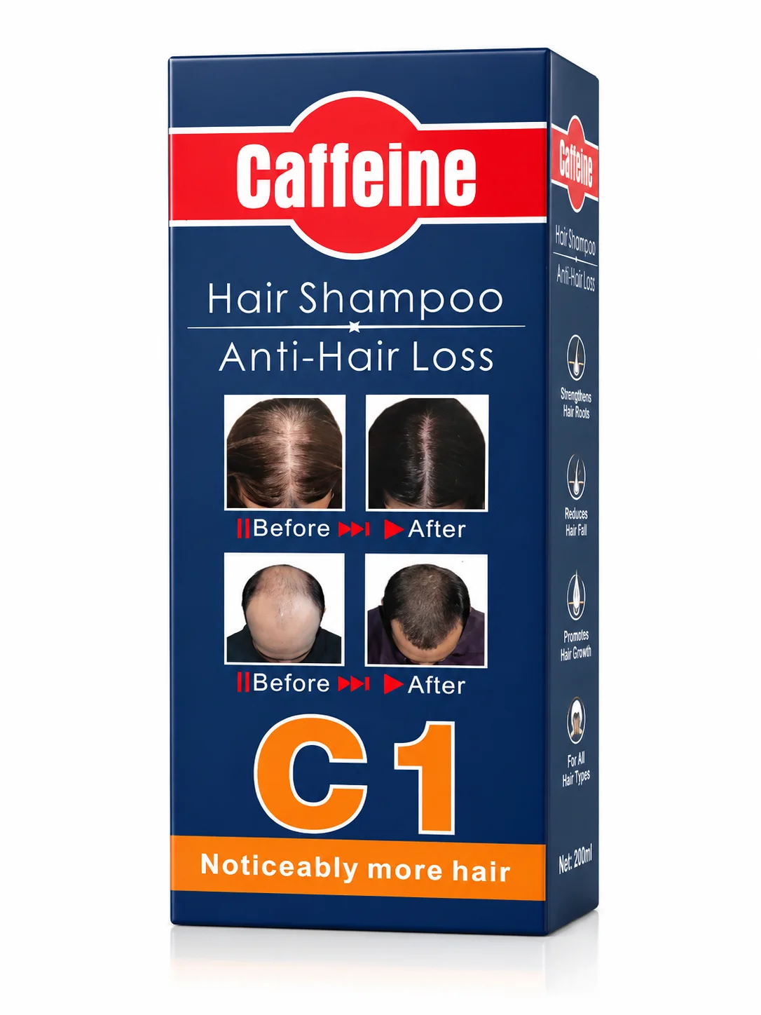 Caffeine Anti-Hair Loss Shampoo C1 – Hair Strengthening Shampoo