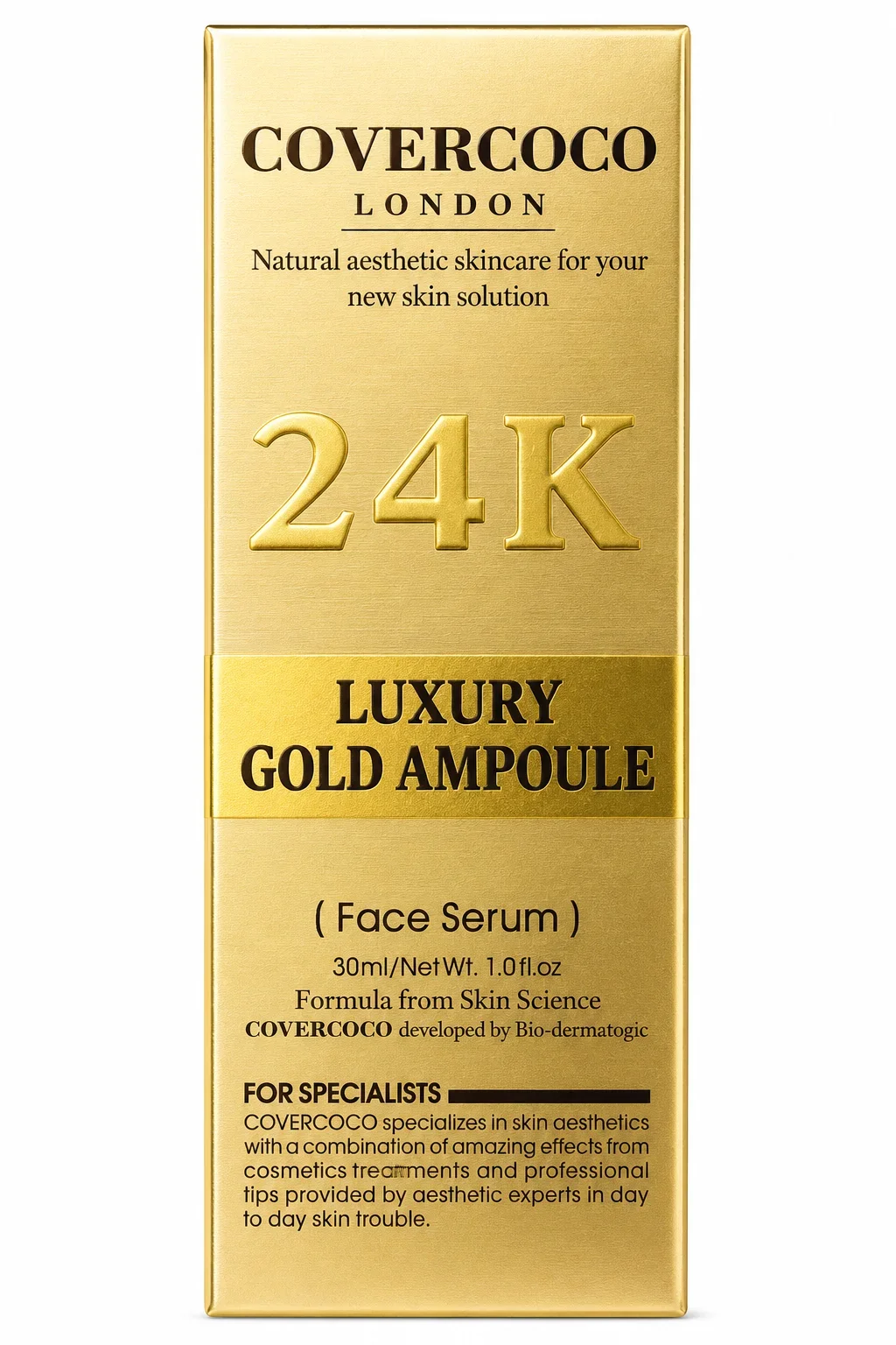 COVERCOCO 24K Luxury Gold Ampoule Face Serum – 30ml