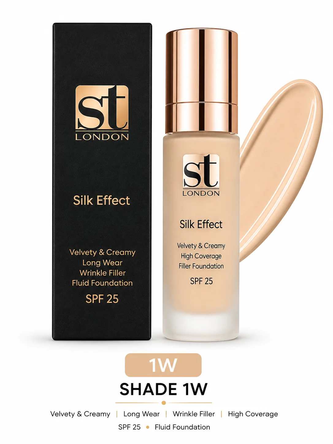 ST London Shade 1W Silk Effect Fluid Foundation SPF 25