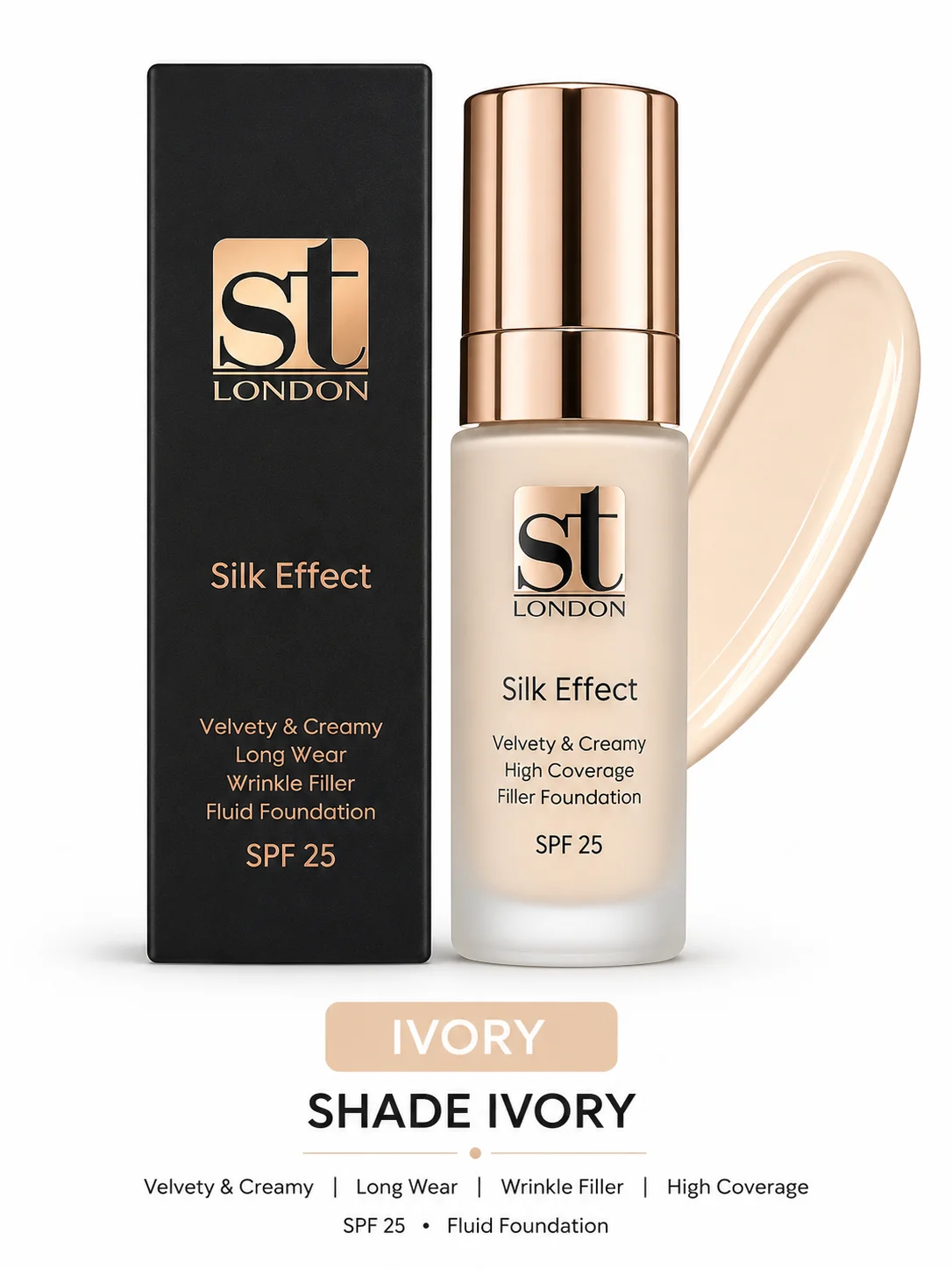 ST London Ivory Silk Effect Fluid Foundation SPF 25