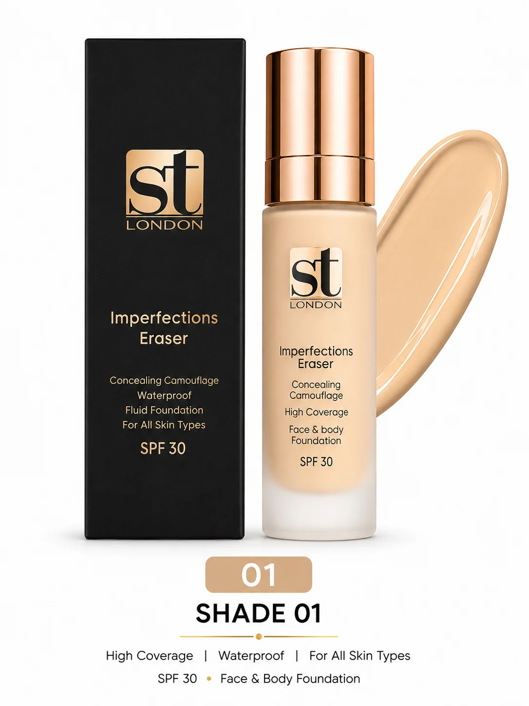 ST London 01 Imperfections Eraser Foundation – Shade 01 – SPF 30