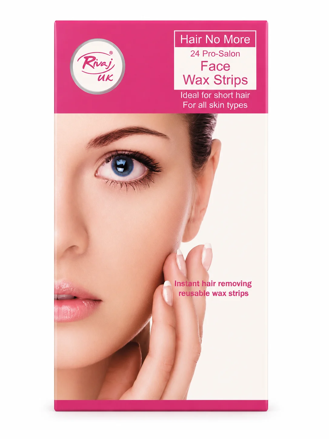 Rivaj UK Hair No More Face Wax Strips – 24 Pro Salon Strips