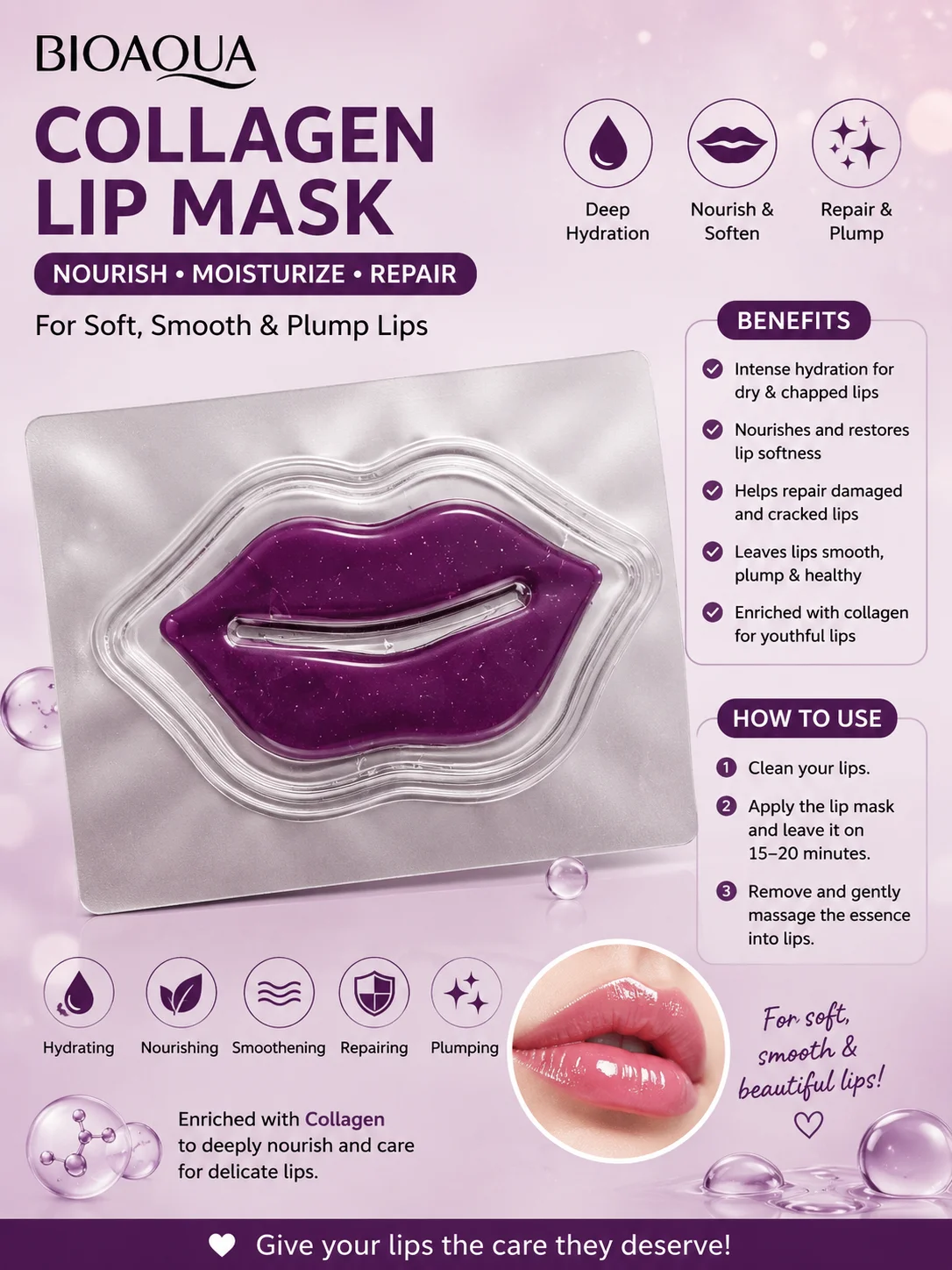 BIOAQUA Collagen Lip Mask