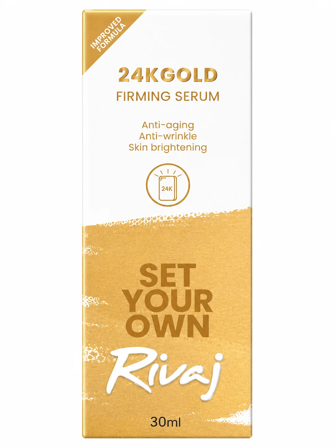 Rivaj 24K Gold Firming Serum – Anti-Aging & Skin Brightening Serum 30ml