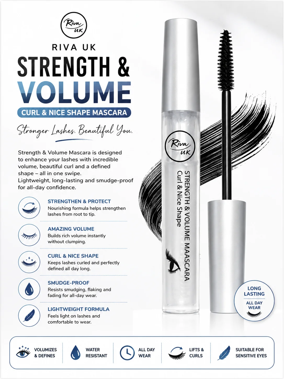Riva UK Strength & Volume Mascara