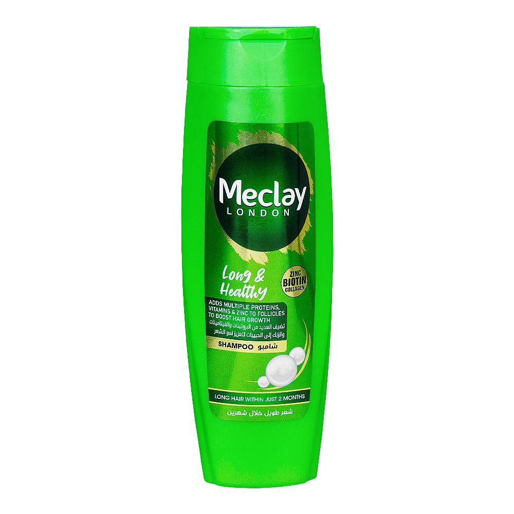 Meclay London Long & Healthy Hair Shampoo – Zinc, Biotin & Collagen – 360ml