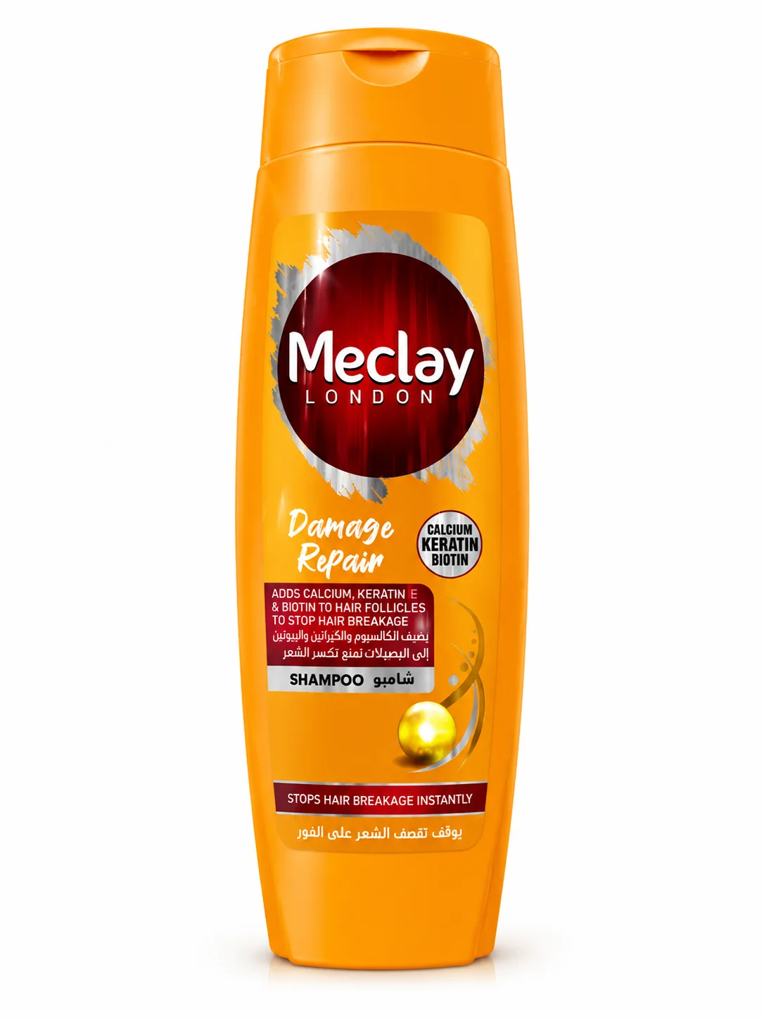 Meclay London Damage Repair Shampoo | Calcium, Keratin & Biotin Formula | Anti Hair Breakage Shampoo