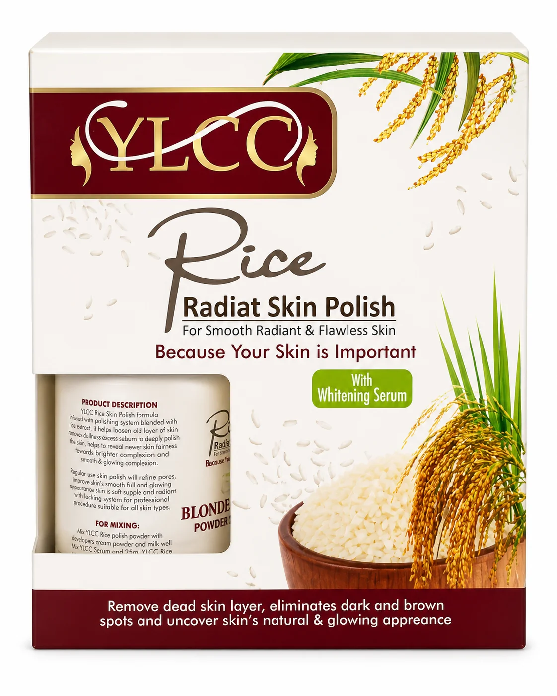 YLCC Rice Radiant Skin Polish – Whitening & Brightening Skin Care Kit