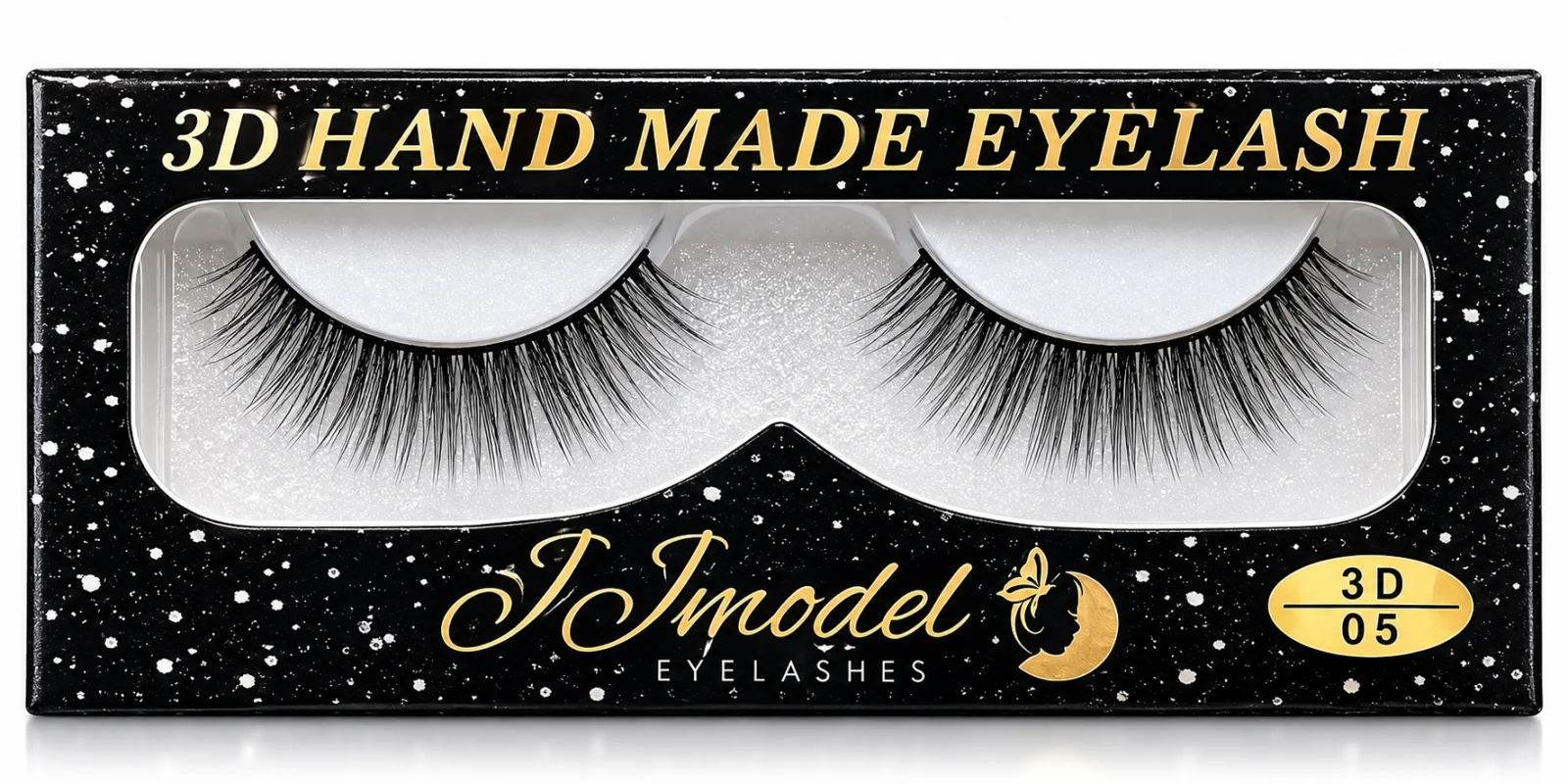 J Model 3D Handmade False Eyelashes – Style 05 – 1 Pair