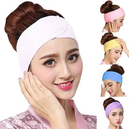 Professional Spa Facial Headband & Microfiber Makeup Cleansing Cloth Set