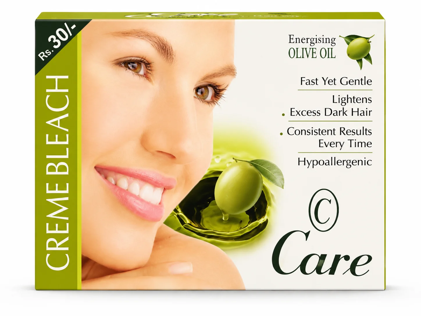 Care Creme Bleach with Energising Olive Oil – Fast & Gentle