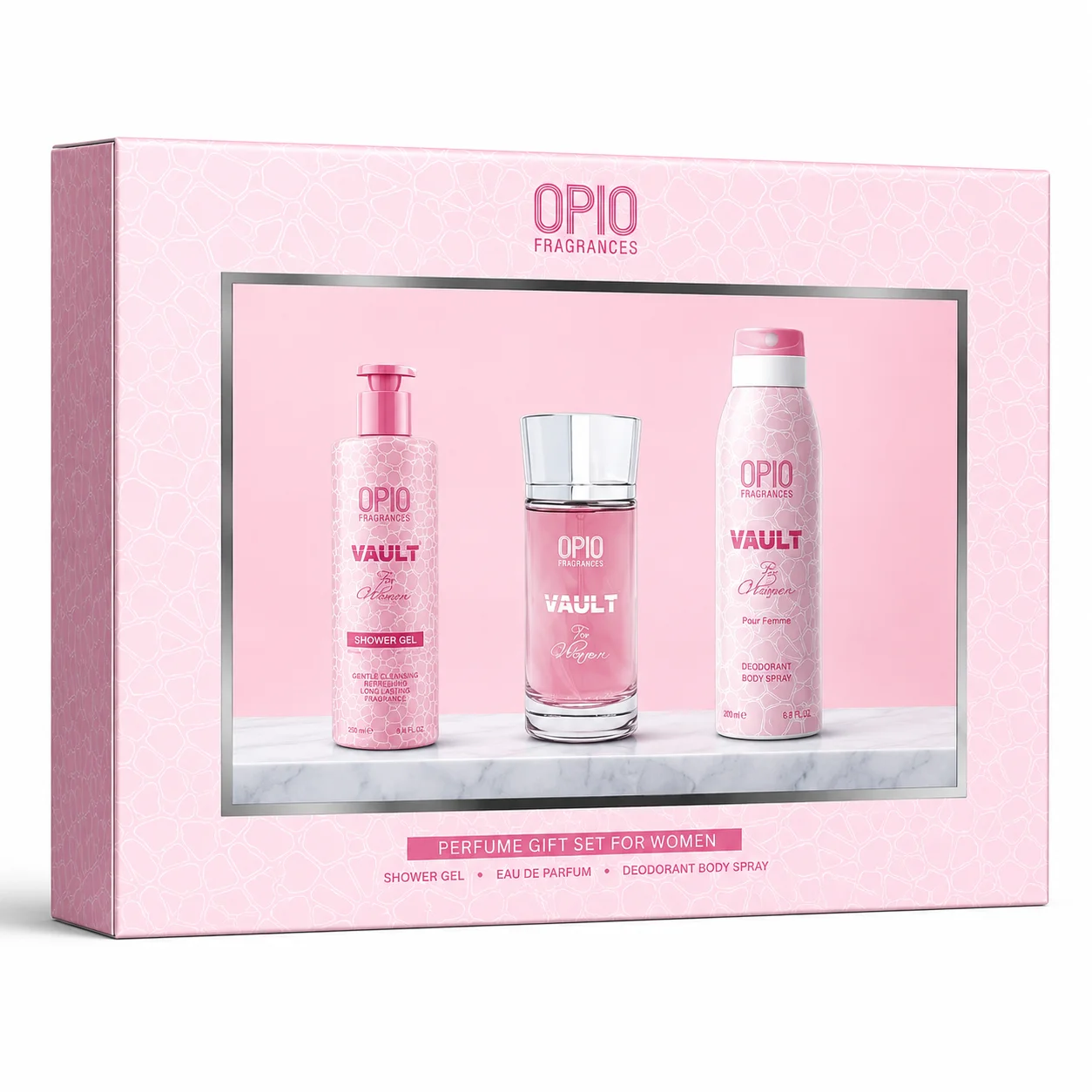 OPIO Fragrances Vault Perfume Gift Set for Women – 3 Piece Set