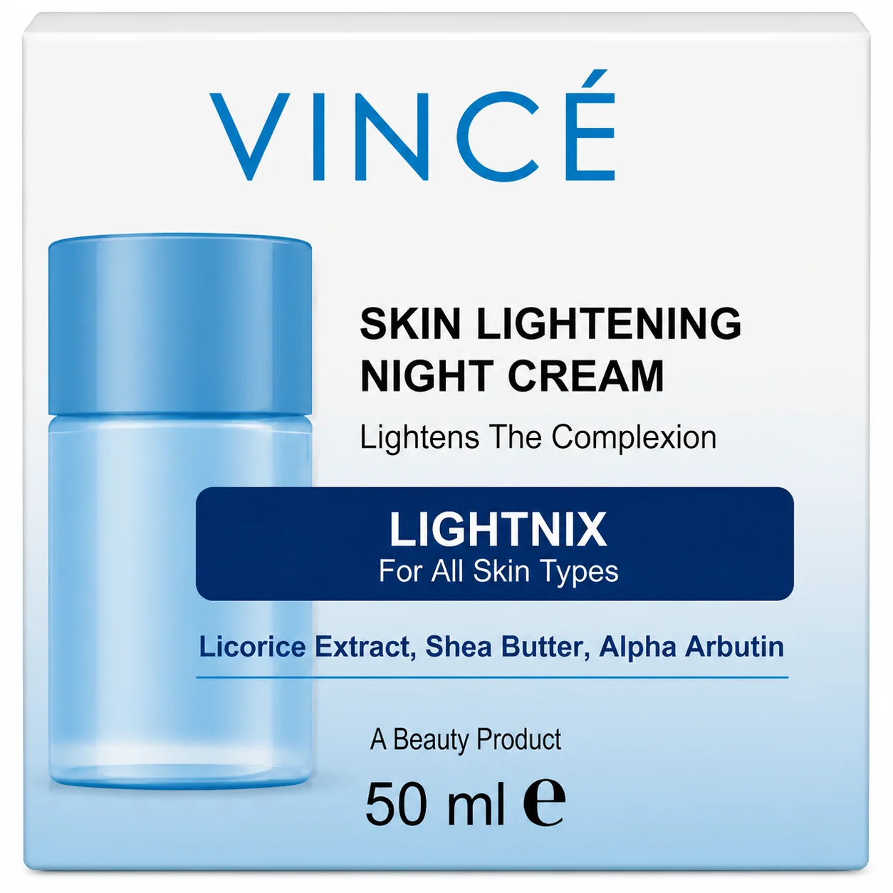 Vincé Skin Lightening Night Cream – 50ml (Lightnix)