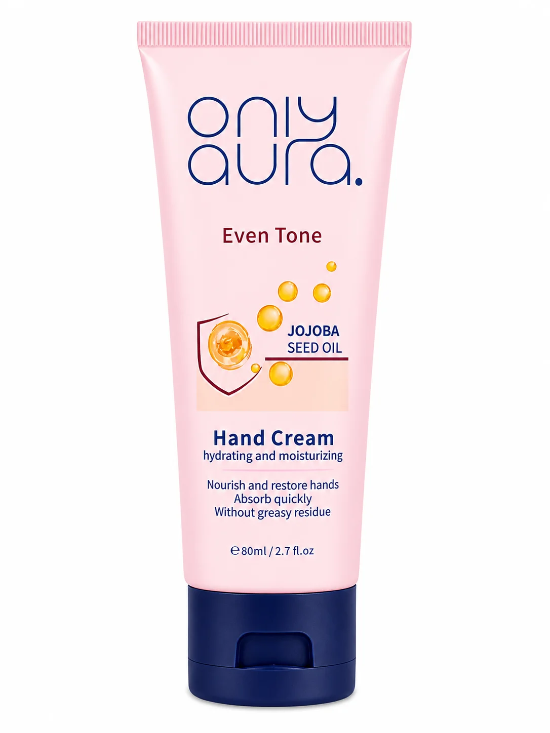 Only Aura Even Tone Hand Cream with Jojoba Seed Oil – Hydrating & Moisturizing (80ml)