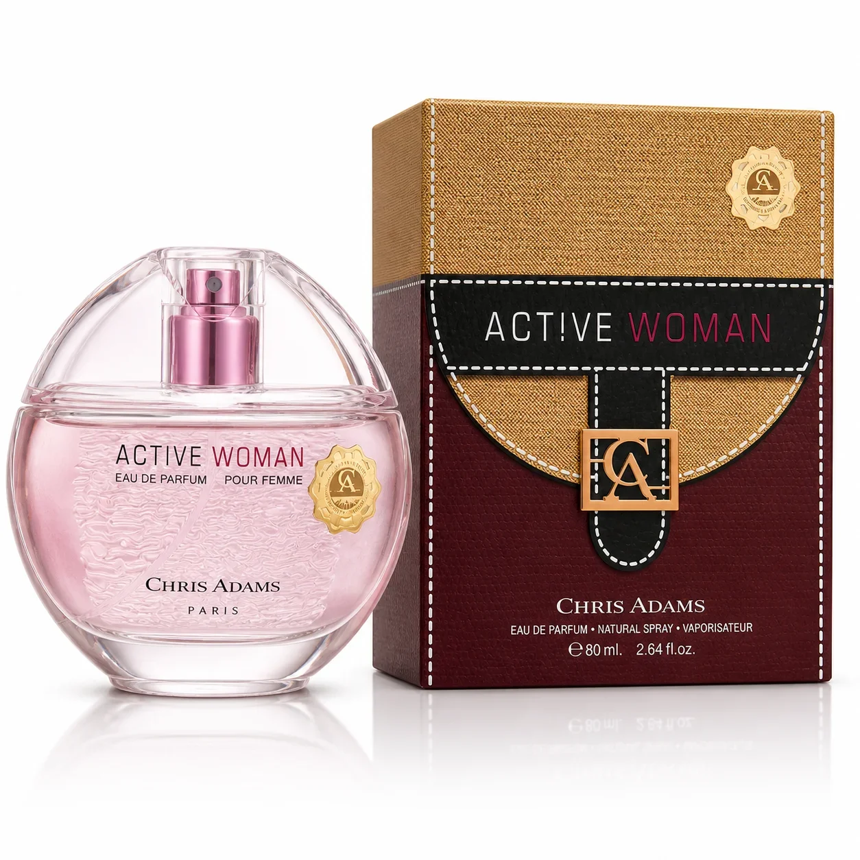 Active Woman by Chris Adams – Premium Eau de Parfum for Women (80ml)