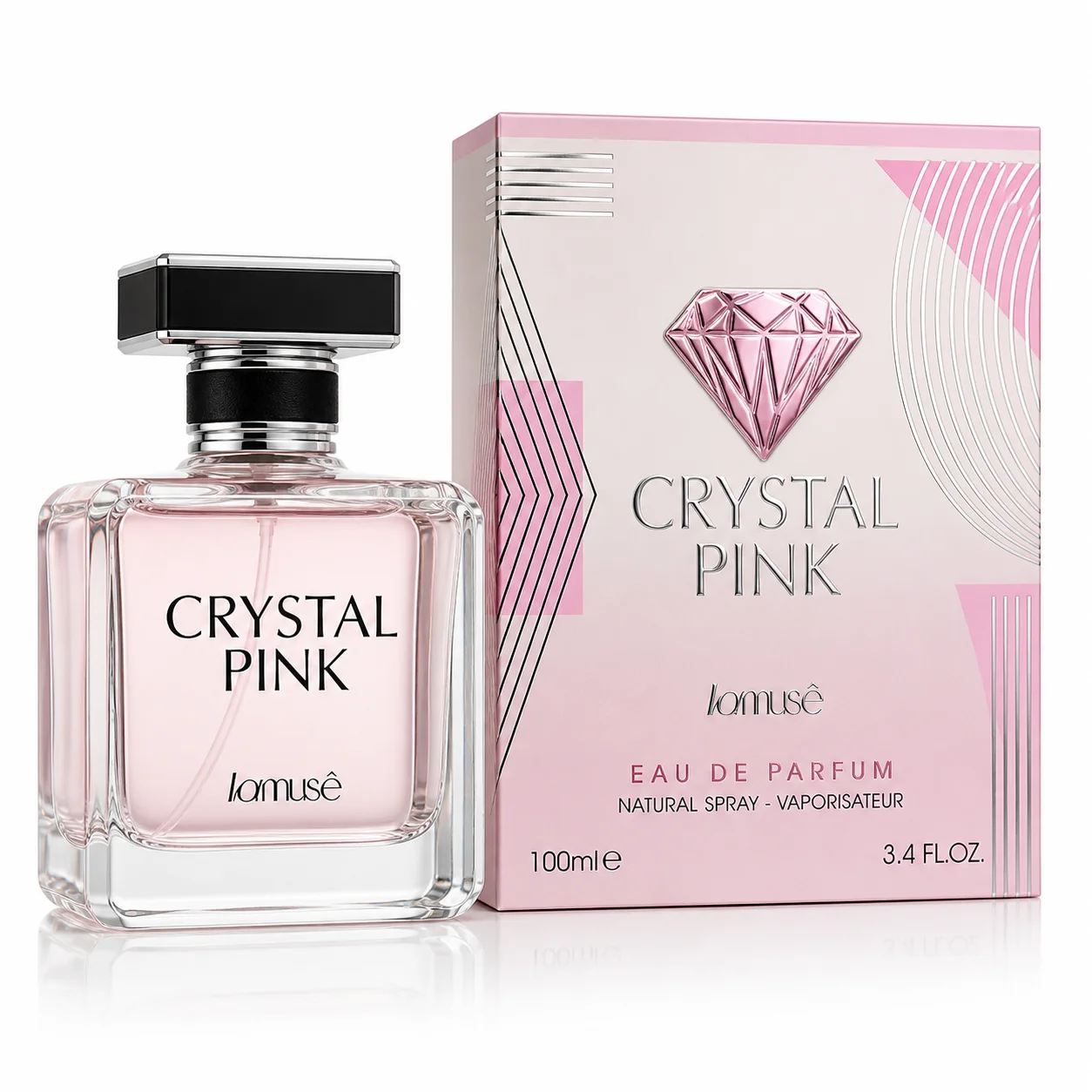 Crystal Pink Lamusé – Premium Eau de Parfum for Women (100ml)